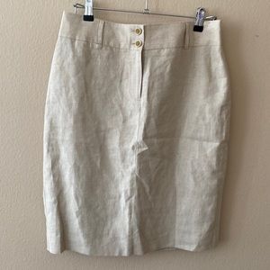 linen pencil skirt banana republic